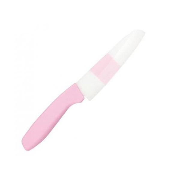 FOREVER antibacterial color ceramic kitchen knife 120mm pink stripes, pink handle KC-12PP