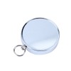 White Dial Iced Compass 45mm Aluminum Case Silver Portable Pocket