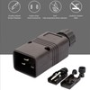 2pcs IEC320 C20 Power Socket Adapter Receptacle Connector Copper PVC