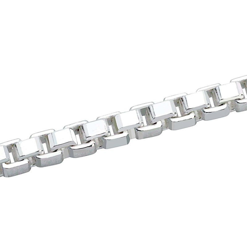 Sears 925 Silver Venetian Chain Necklace (SV 925), Silver, No