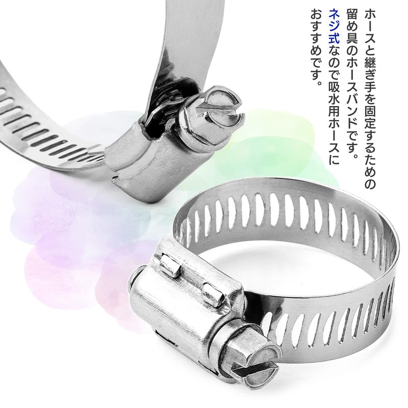 S-NET SN-336-HB 40 Stainless Steel Hose Band Set, Clamp, Automobile,