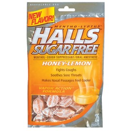 Halls Menthol Honey Lemon Flavor 9 Drops