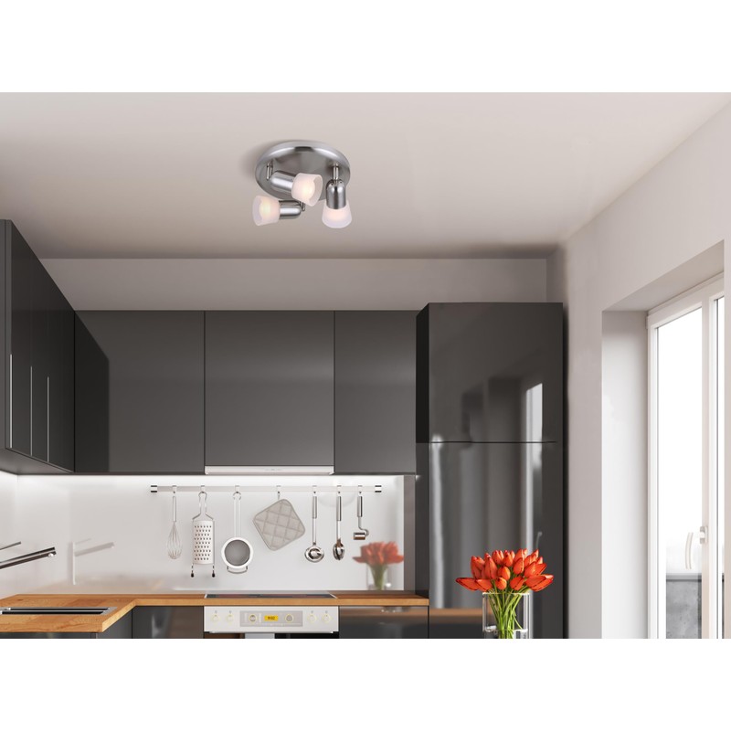 CANARM ICW5351 Ceiling/Wall Omni 3 Light, Chrome