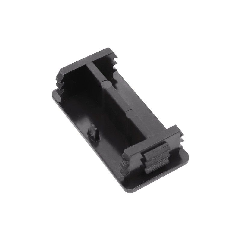 Xadnitu Plastic Strut Channel End Caps, Black PVC Metal Channel