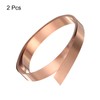 HARFINGTON 2pcs Copper Sheet Roll 0.3mm Thick Copper Flashing 99.95%