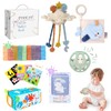 TYRY.HU Babygeschenke Montessori Spielzeug,Silikon Zugschnur Aktivitätsspielzeug,Sensorisches Spielzeug für Kleinkinder,Tissue Box,Doppelseitig