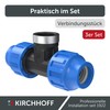 Kirchhoff Fitting T-transition piece with internal thread, plastic, 3/4 inch