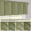 Simplebrand Sage Green Valance for Windows, Short Blackout Curtains for
