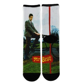 Mr Bean Fun Novelty Socks for Men , Oooh Yeah Funny Socks, Cool Socks (fits Shoe Size 6 to 12) (The Bean)