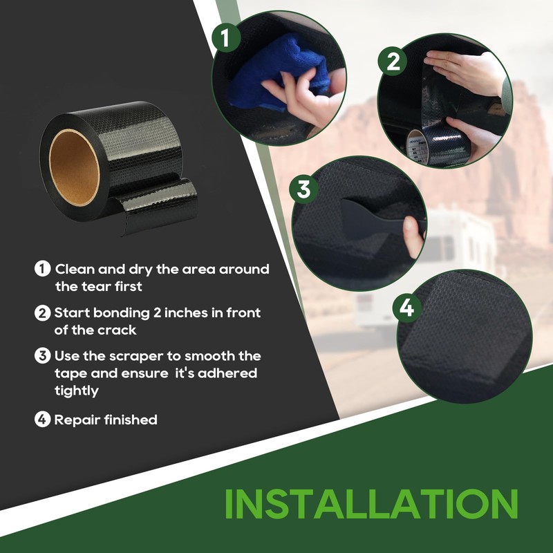 RVGUARD RV Underbelly Tape RV Underbelly Material Waterproof Repair Tape