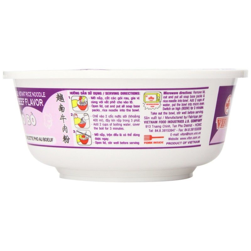 Vifon Pho Vietnamese Beef Rice Noodles Oriental Style Phở Bò