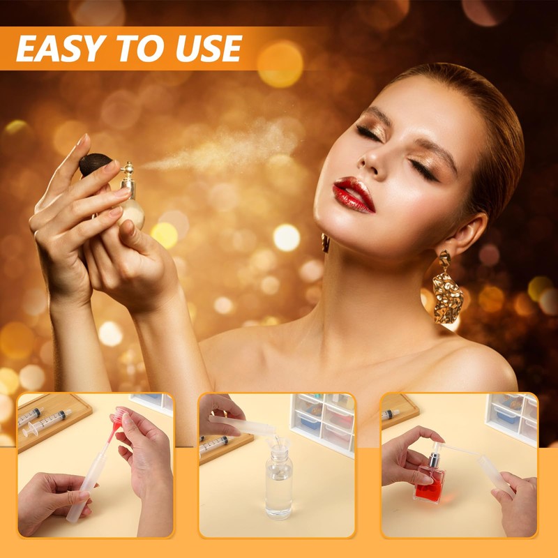 Kifmurase 8 Pcs Clear Perfume Refill Tools, Perfume Dispenser Transfer
