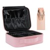 Hometric Make up Organizer Bag with Makeup Brush Set for