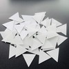 NUORUI 100 Pcs 1" White Triangle Mosaic Tile for Craft