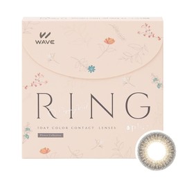 【カラコン 30枚入り 1箱】 WAVEワンデー UV リング plus フラワーコレクション ポピーベール【BC】8.7 【PWR】-7.00