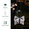Solar Hanging Crystal Chandelier Outdoor Garden Decorative Lights Bright White