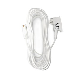 COXBOX 5 m DSL Flat Cable Fritzbox, Speedport, Easybox - TAE Flat Cable RJ45 White - VDSL ADSL WLAN Router Cable with Twisted Pair for a Reliable Connection (5 Metres)