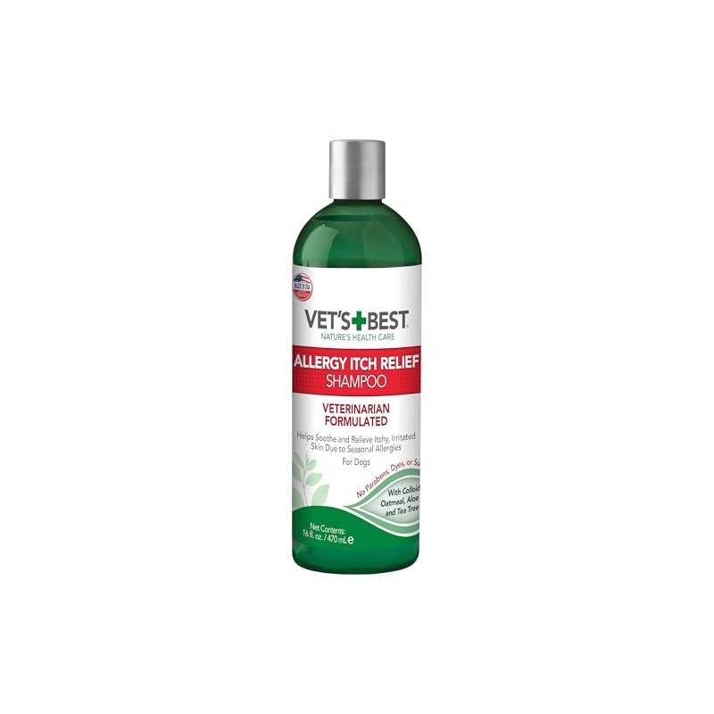 Vet's Best Allergy Itch Relief Dog Shampoo, 16 Ounces