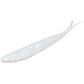 Zoom Fluke Bait-Pack of 10 (Blue Pearl Silver Glitter, 4-Inch)