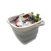 SAMMART 11L (2.9 Gallon) Collapsible Rectangular Handy Bucket/Tub(1, Grey)