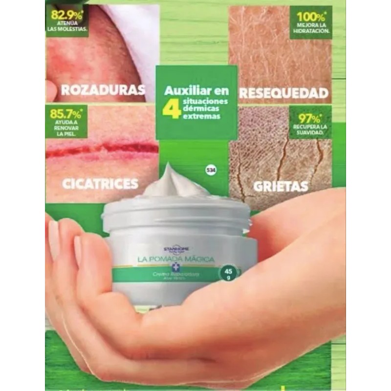 Pomada Magica Crema Reparadora Aloe Vera Stanhome