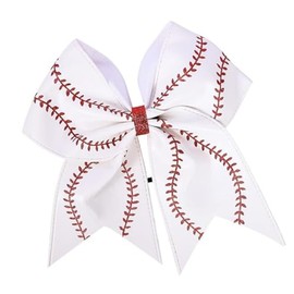 Softball Hair Bows, Softball Baseball Hair Bows, Softball Hair Accessories for Teen Softball Baseball Competition Sports
