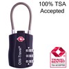 OW-Travel Cable Lock 3 Digit Combination Lock Suitcase Lock Padlock