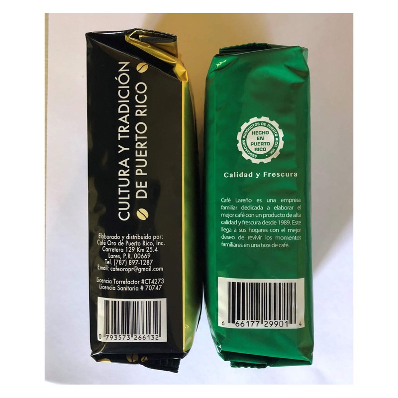 Lareno and Oro Coffee Bundle from Puerto Rico 8 Ounces