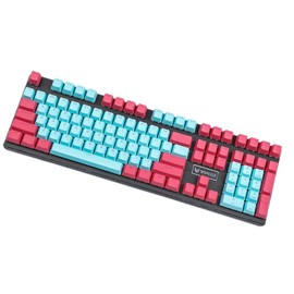 YMDK PBT Miami OEM Profile 108 Key Douhle Shot Shine Through Keycap Suitable for Filco Ducky Coolermaster (ANSI Standard 108)(Only Keycap)