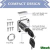 Litensh Cam Lock 22mm, 4PCS Security Cabinet Lock with Key