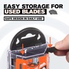 M MEEPO 100-Pack Utility Knife Blades, 5X Sharper Blackened SK-2