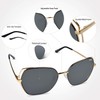 BEDO Oversized Retro Sunglasses for Women Gold Frame Cute Square