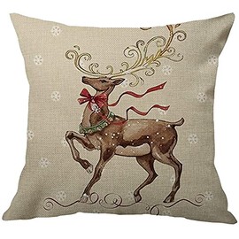 Hangood 4pcs Throw Pillow Case 40cmx40cm Cushion Covers Cover Set Christmas XMAS 16x16inch