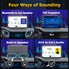 JATAZA 7" Wireless CarPlay Android Auto Screen for Car -