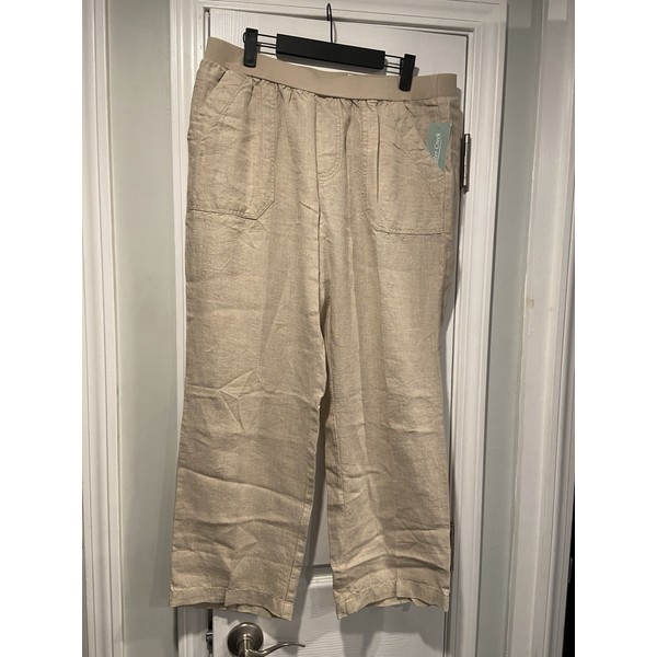 Coldwater Creek NWT Coldwater Creek Size 16P Flax 100% Linen