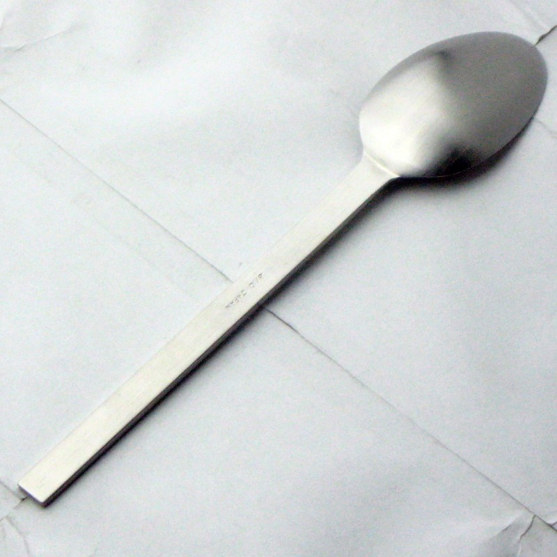 Nagao Natural Dinner Spoon, 7.2 inches (18.2 cm), 18-10 Stainless
