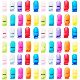aloala Fish Clips, Alligator Clips, Multi Clips, One Touch, Craft Supplies (Large, 60 Pieces)