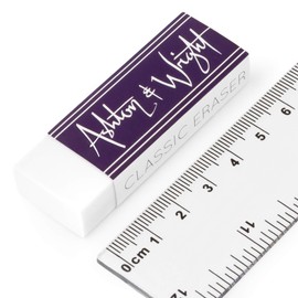 Ashton and Wright - Classic Eraser - Latex Free Plastic Rubber - Pack of 2 White