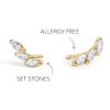 MIA Marquise Earrings - Hypoallergenic Stud Earrings for Women, Long