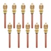 DXNQ 10 PCS Service Access Valve, 1/4" SAE×1/4" OD×2.95" Stem