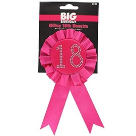 Alandra Birthdays BADGE-18-HP-BIRTH 18 Rosette, Hot Pink
