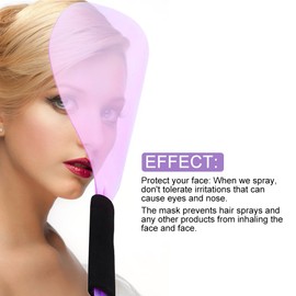 Gesichtsspray-Schutz, Haarspray-Maskenschutz, Professionelle Wiederverwendbare Transparente Haarspray-Maske, Make-up-Gesichtsschutz, Friseur-Haarschneideschutz für Friseursalons
