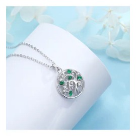 Collar Con Dije De Plata 925 Árbol De La Vida Para Mujer
