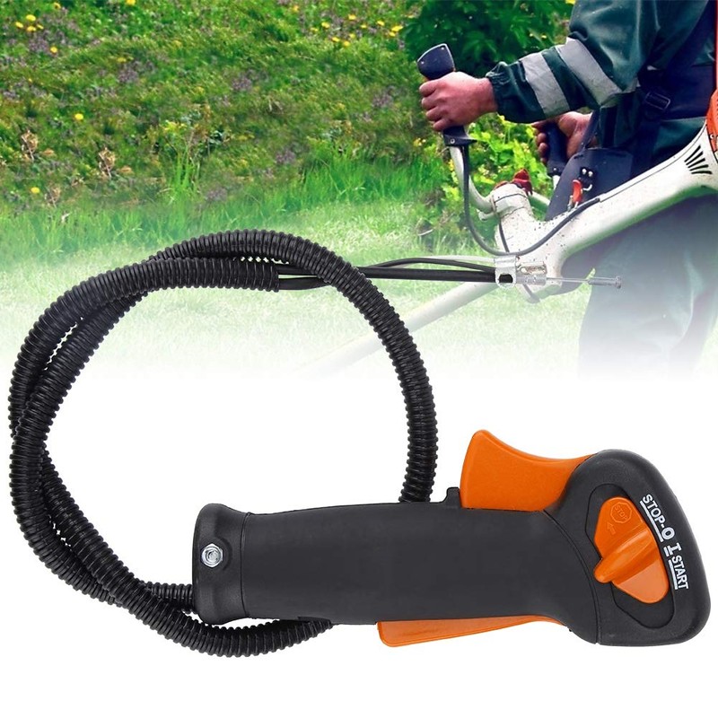 TOPINCN Professional Lawn Mower Throttle Control Switch Handle Strimmer Cutter