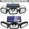 Solar Motion Sensor Wall Light for Outdoor Use – Adjustable