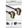 GXMRHWY DB9 RS232 Serial Port Cable Down Right Angle Male