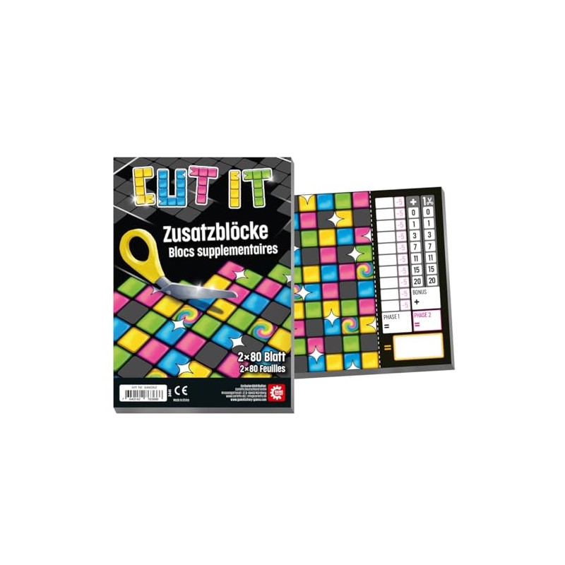 Game Factory 646062 Cut it Additional Blocks, 2 Replacement Blocks