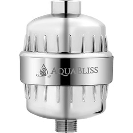 AquaBliss High Output Revitalizing Shower Filter - Reduces Dry Itchy Skin, Dandruff, Eczema, and Dramatically Improves The Condition of Your Skin, Hair and Nails - Chrome (SF100)