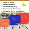3, 6 & 11 Cup Orange, Blue, Red Replacement Lids/Covers