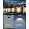 Solar Fence Lights 12 Pack, Motion Sensor Outdoor Light with
